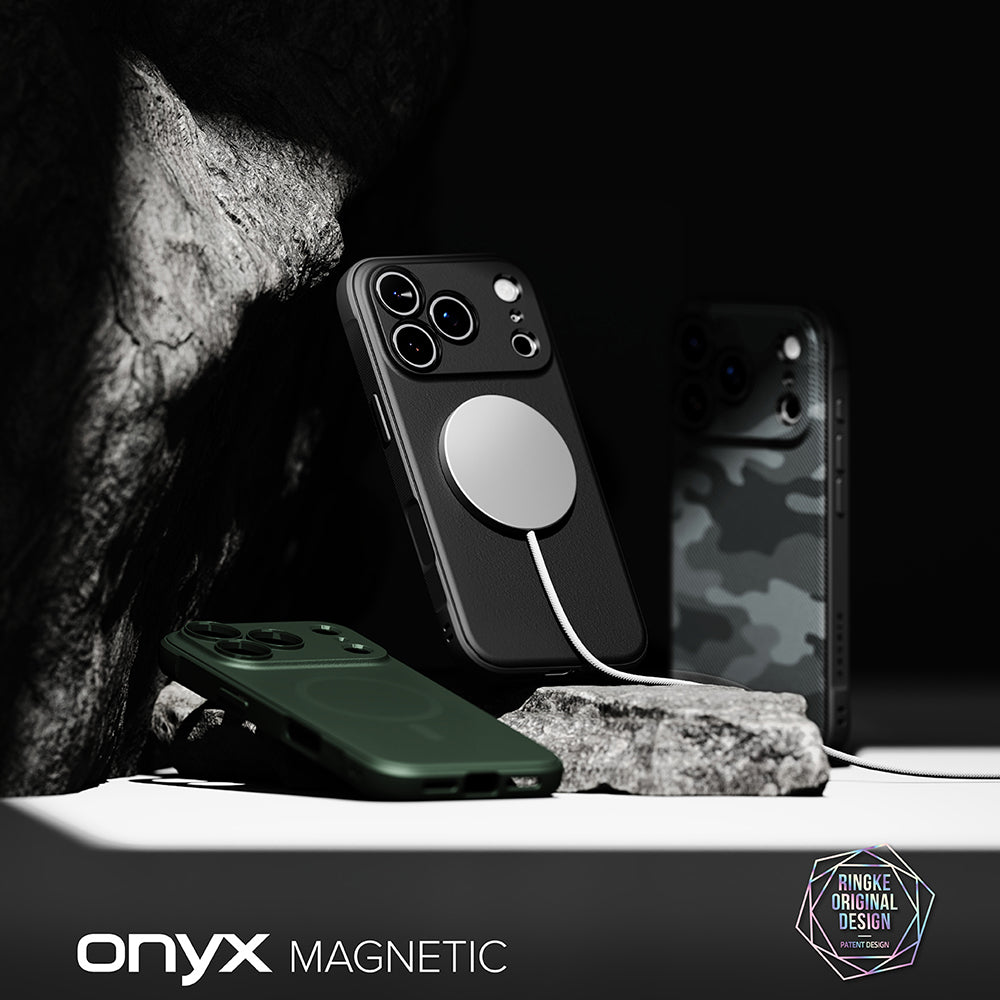 Husa de protectie Ringke Onyx compatibil cu iPhone 18 Pro / iPhone 17 Pro, Verde