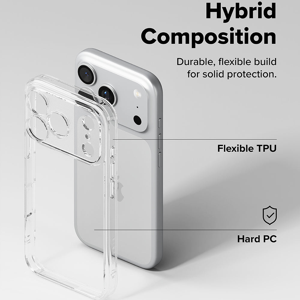 Husa de protectie Ringke Fusion compatibil cu iPhone 17 Pro Max / iPhone 18 Pro Max, Transparent