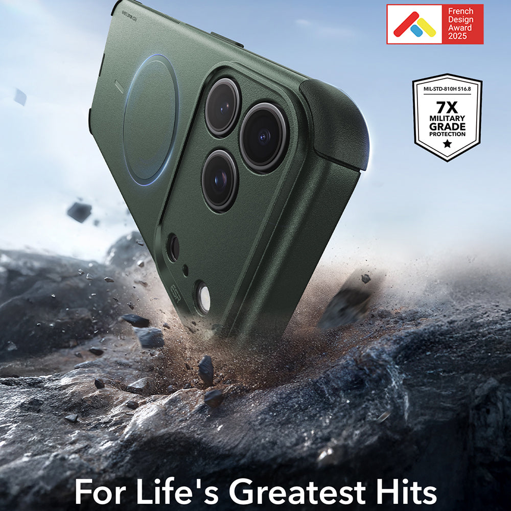 Husa de protectie ESR Cyber Halolock compatibil cu iPhone 18 Pro Max / iPhone 17 Pro Max, Verde