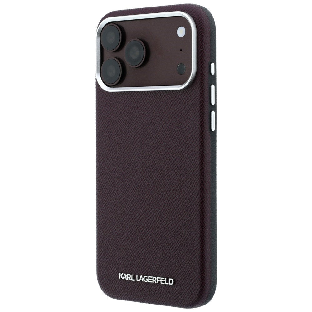 Husa de protectie Karl Lagerfeld compatibil cu iPhone 18 Pro Max / iPhone 17 Pro Max, Bordo