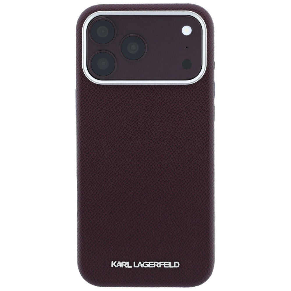 Husa de protectie Karl Lagerfeld compatibil cu iPhone 18 Pro Max / iPhone 17 Pro Max, Bordo
