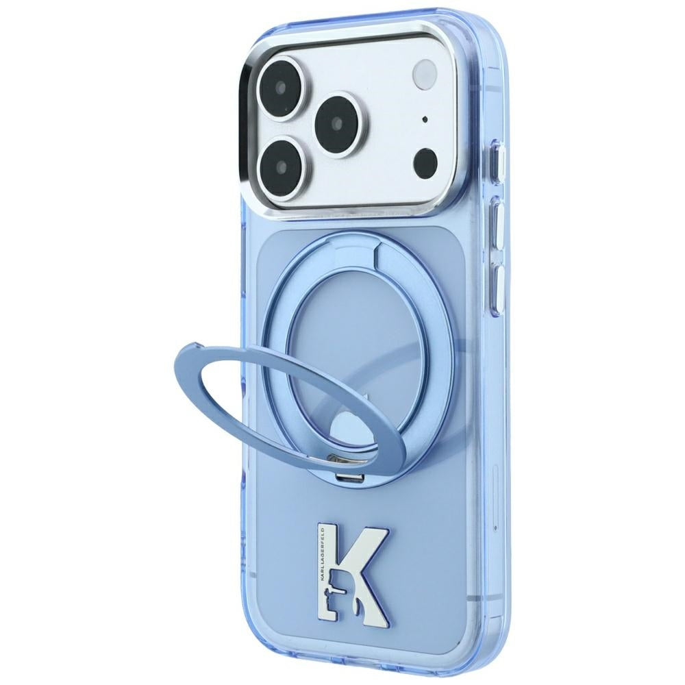 Husa de protectie Karl Lagerfeld compatibil cu iPhone 17 Pro Max / iPhone 18 Pro Max, Albastru