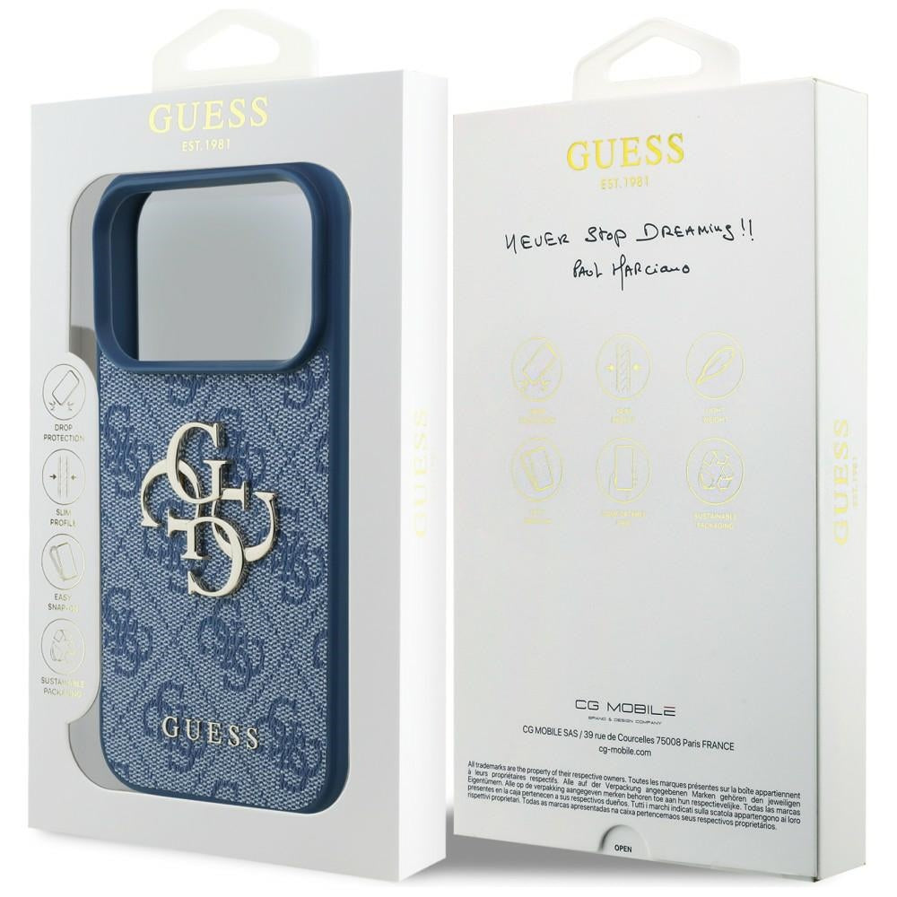 Husa de protectie Guess compatibil cu iPhone 17 Pro / iPhone 18 Pro, Albastru