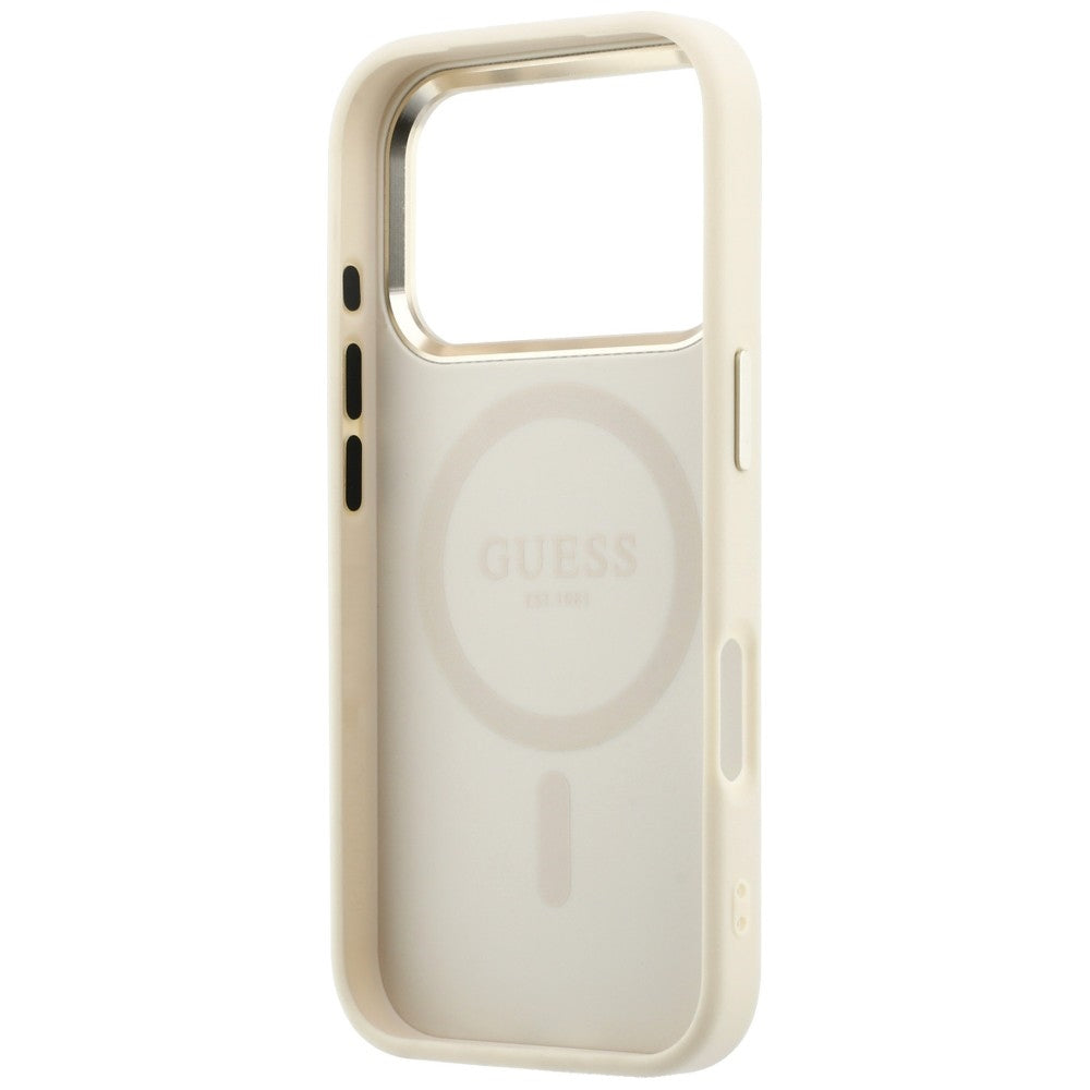 Husa de protectie Guess compatibil cu iPhone 17 Pro Max / iPhone 18 Pro Max, Bej