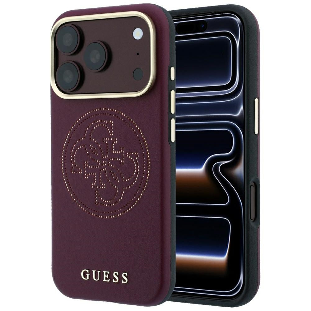 Husa de protectie Guess compatibil cu iPhone 17 Pro Max / iPhone 18 Pro Max, Bordo