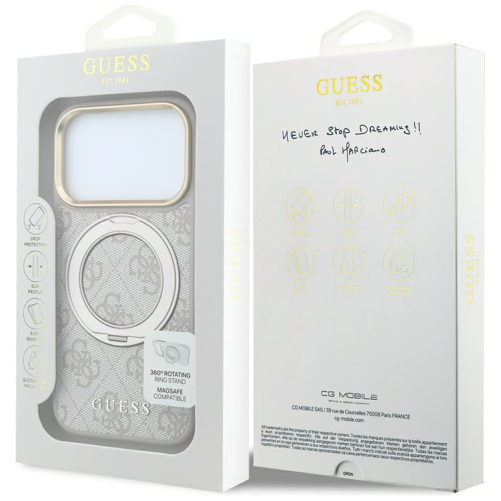 Husa de protectie Guess compatibil cu iPhone 17 Pro Max / iPhone 18 Pro Max, Roz