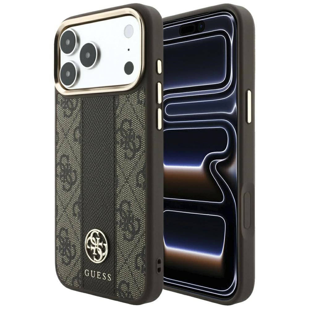 Husa de protectie Guess compatibil cu iPhone 17 Pro Max / iPhone 18 Pro Max, Maro