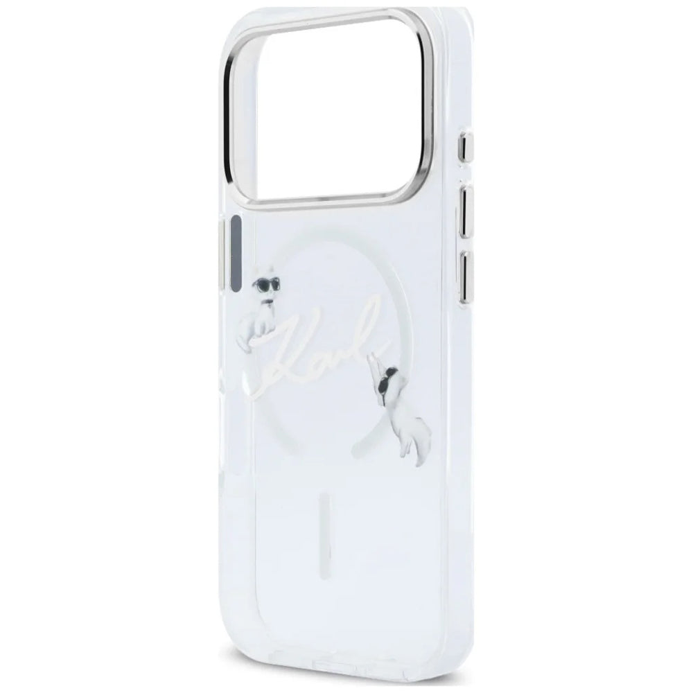 Husa de protectie Karl Lagerfeld compatibil cu iPhone 17 Pro Max / iPhone 18 Pro Max, Transparent