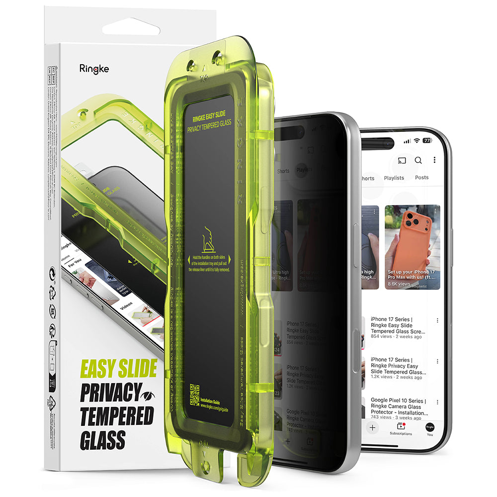 Folie de protectie Ringke Easy Slide compatibil cu iPhone 18 Pro, Negru
