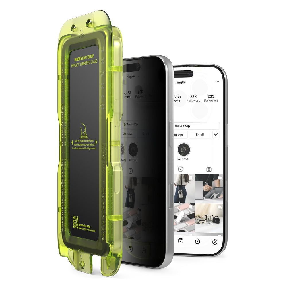 Folie de protectie Ringke Easy Slide compatibil cu iPhone 18 Pro, Negru