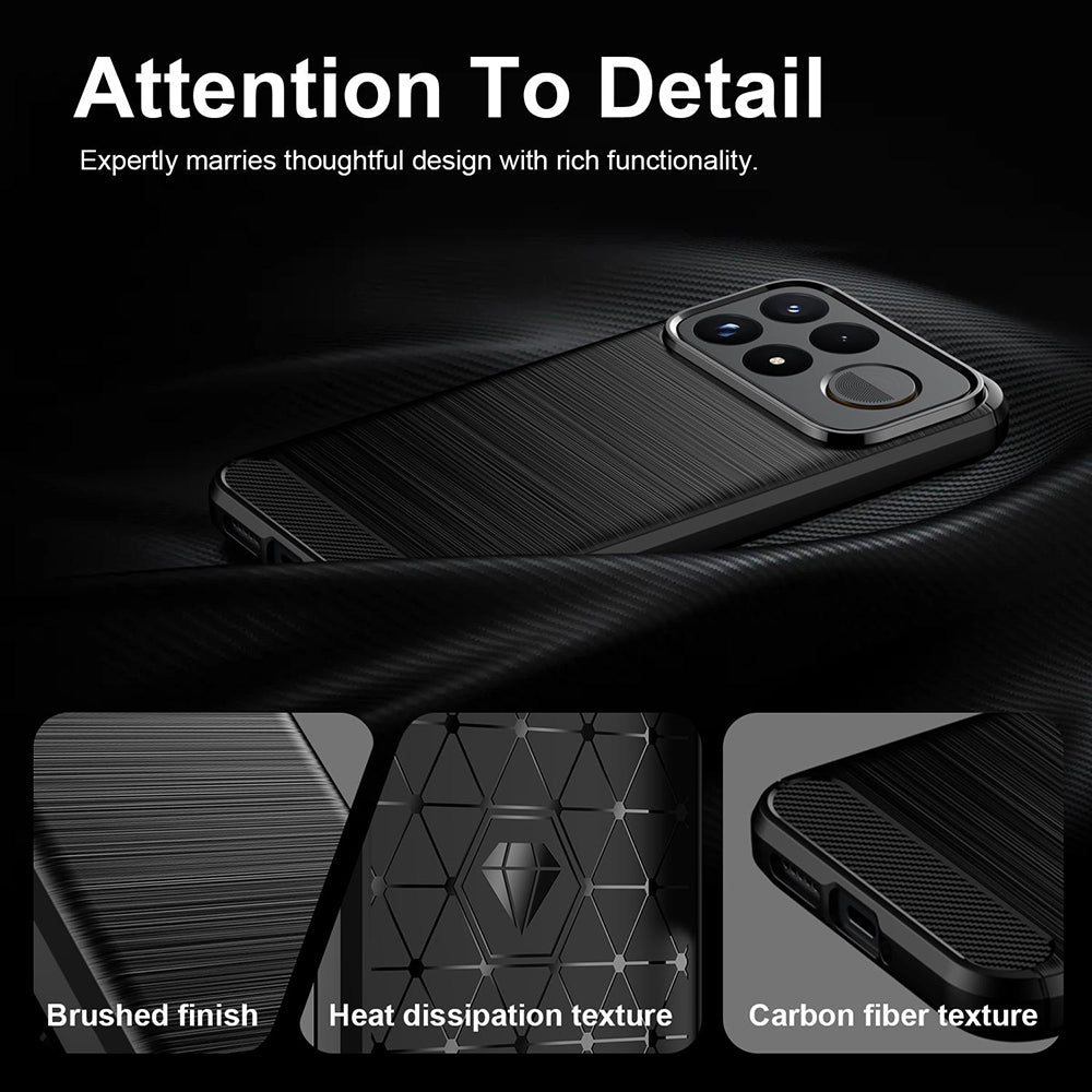 Husa de protectie Techsuit Carbon Silicone compatibil cu Xiaomi Poco F9 Pro, Negru