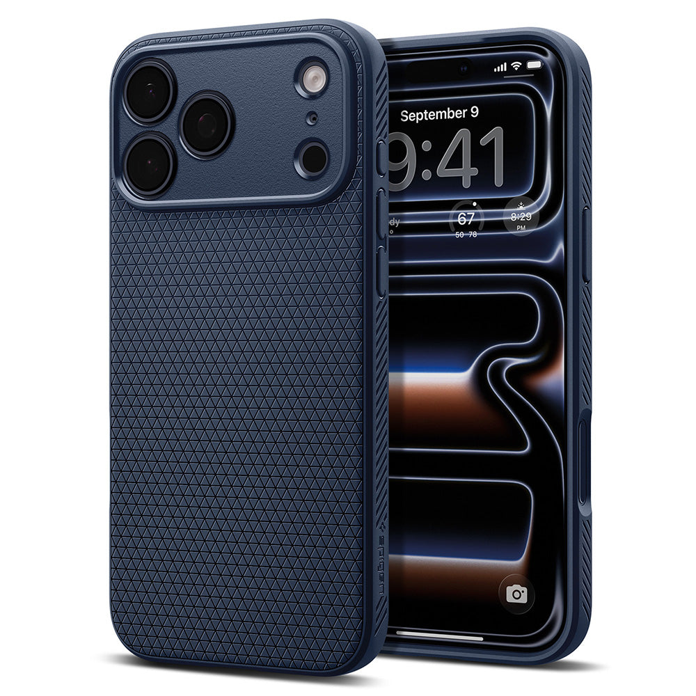 Husa de protectie Spigen Liquid Air compatibil cu iPhone 17 Pro Max / iPhone 18 Pro Max, Albastru