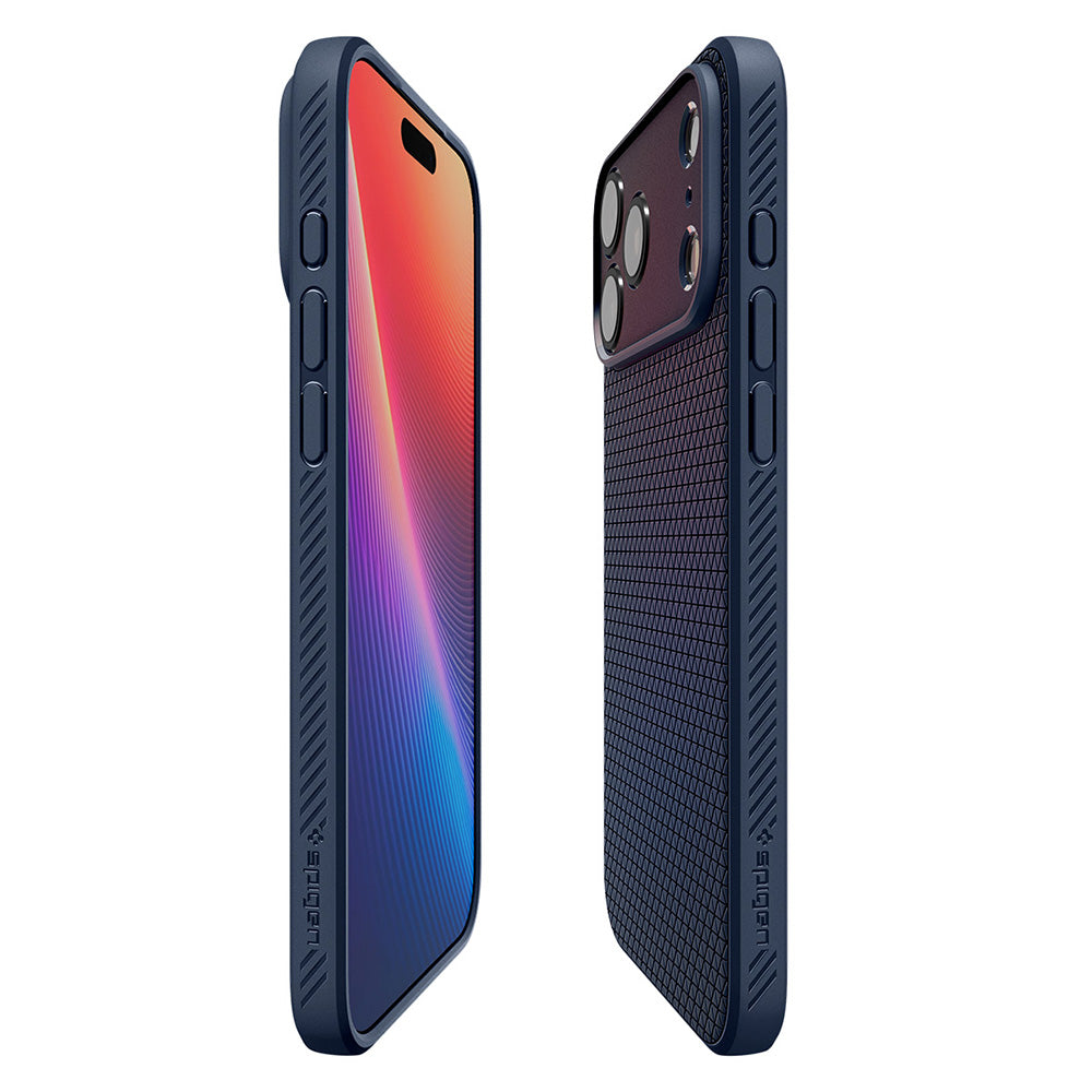 Husa de protectie Spigen Liquid Air compatibil cu iPhone 17 Pro / iPhone 18 Pro, Albastru