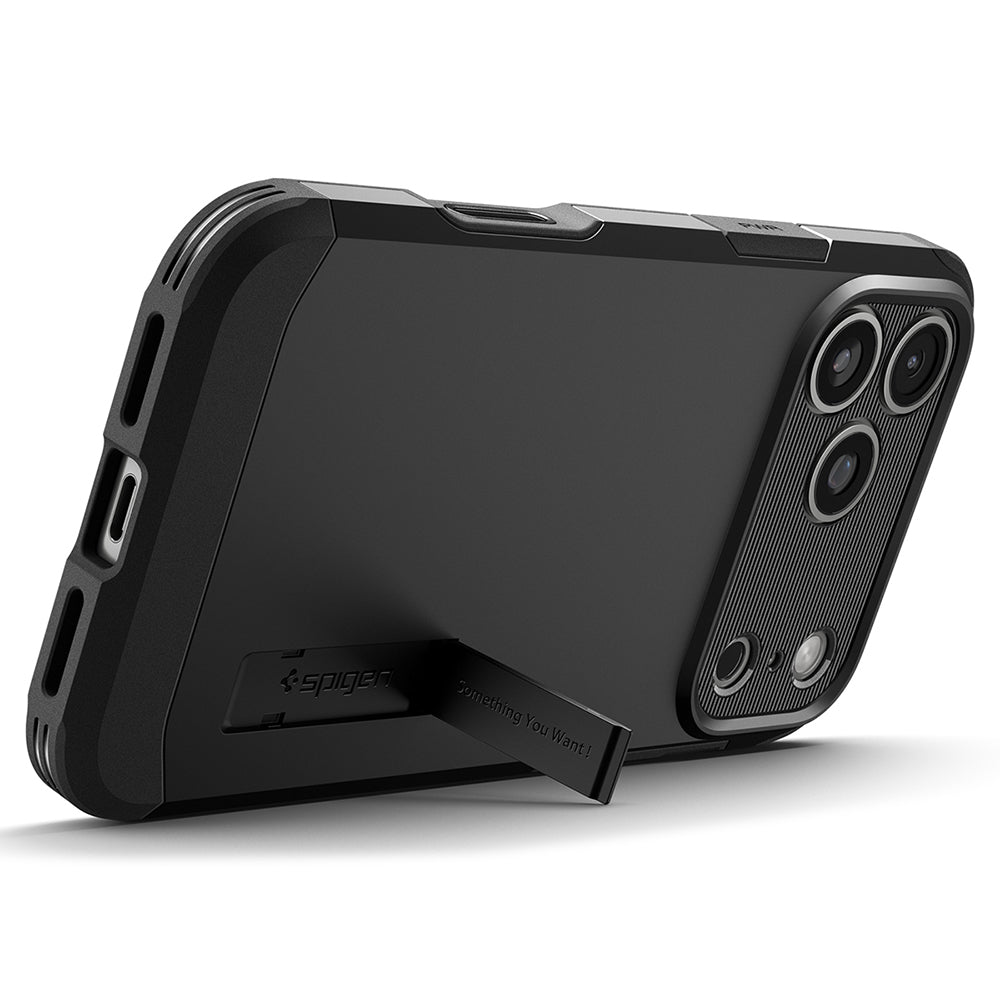 Husa de protectie Spigen Tough Armor T MagSafe compatibil cu iPhone 17 Pro / iPhone 18 Pro, Negru