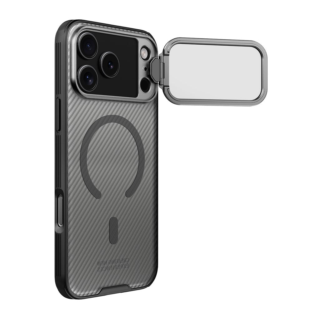 Husa de protectie Nillkin CamShield Prop Magnetic compatibil cu iPhone 17 Pro Max / iPhone 18 Pro Max, Negru Transparent