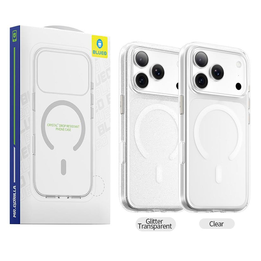 Husa de protectie Blueo Crystal Pro compatibil cu iPhone 17 Pro / iPhone 18 Pro, Transparent