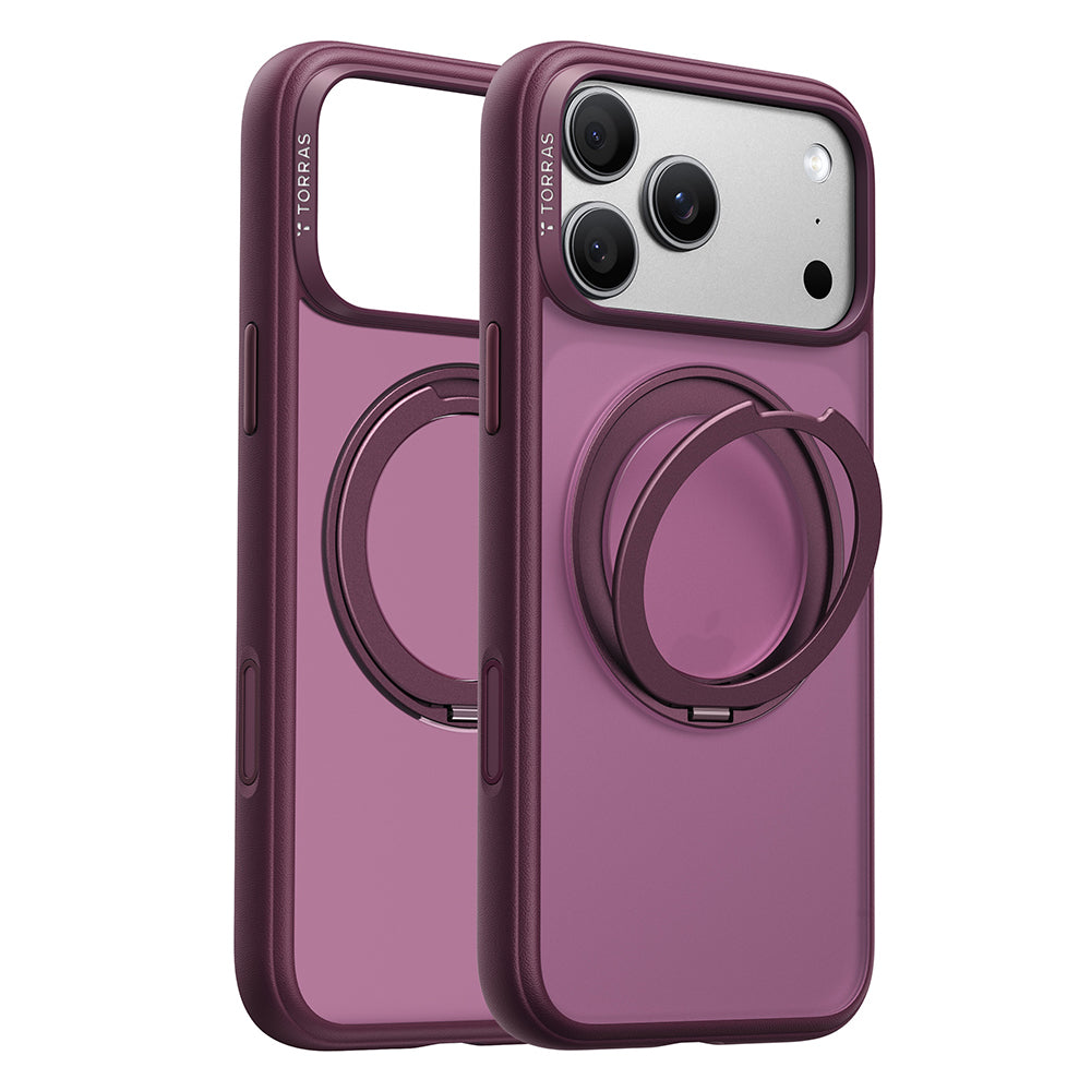 Husa de protectie Torras Ostand O1 Guardian compatibil cu iPhone 18 Pro Max / iPhone 17 Pro Max, Mov