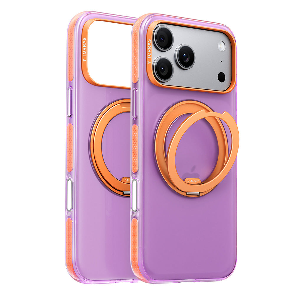Husa de protectie Torras Ostand O3 compatibil cu iPhone 18 Pro Max / iPhone 17 Pro Max, Mov