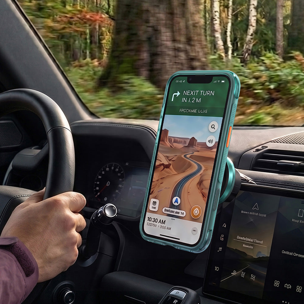 Husa de protectie Torras Ostand Q3 Air Series compatibil cu iPhone 18 Pro / iPhone 17 Pro, Verde