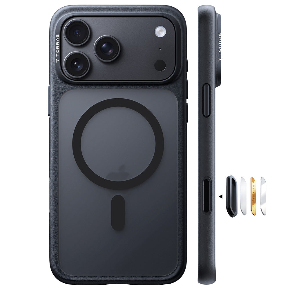Husa de protectie Torras Guardian Magnetic compatibil cu iPhone 17 Pro / iPhone 18 Pro, Negru