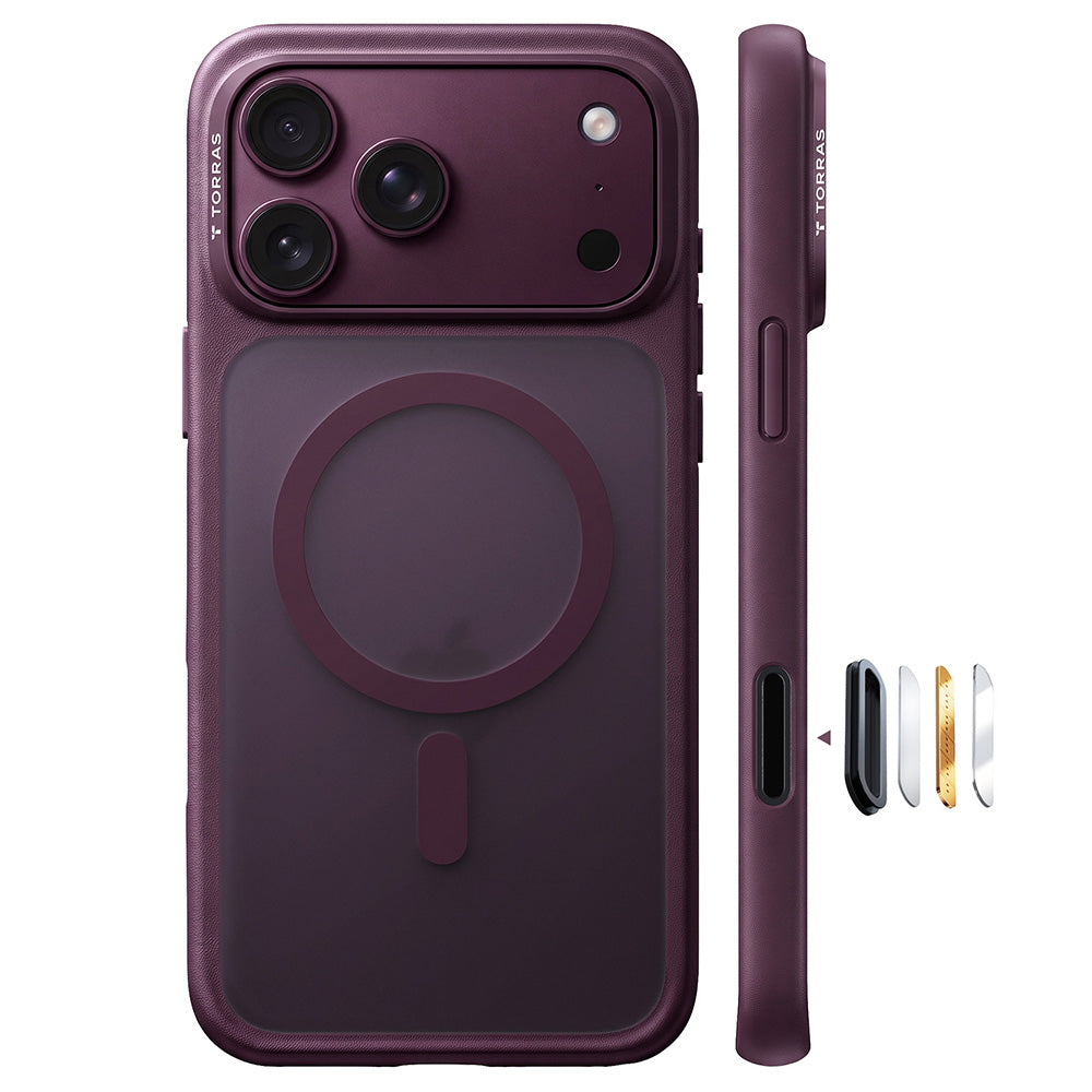 Husa de protectie Torras Guardian Magnetic compatibil cu iPhone 18 Pro Max / iPhone 17 Pro Max, Mov