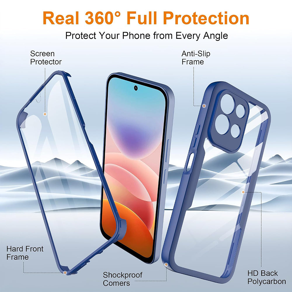 Husa de protectie Techsuit ColorVerse 360 Series compatibil cu Xiaomi Redmi 17 4G / Redmi 17 5G, Albastru