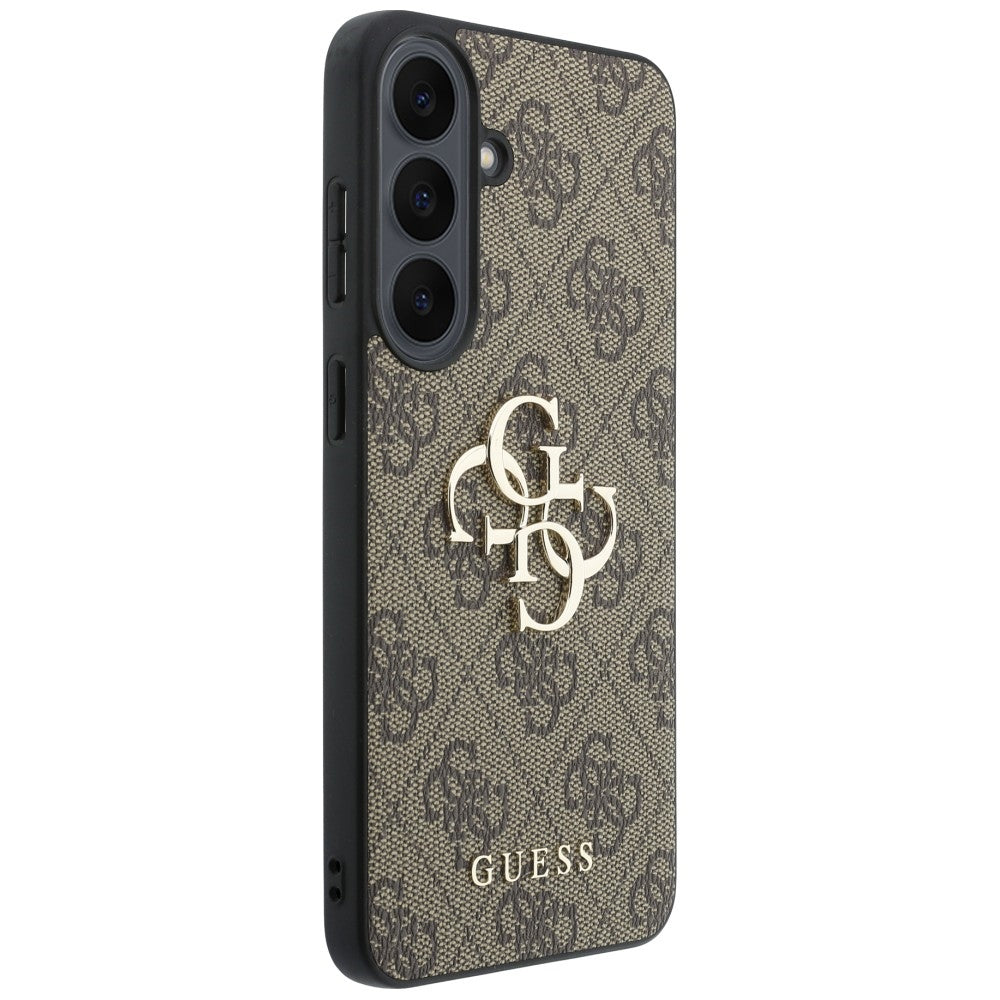 Husa de protectie Guess Leather 4G compatibil cu Samsung Galaxy S26 FE, Maro