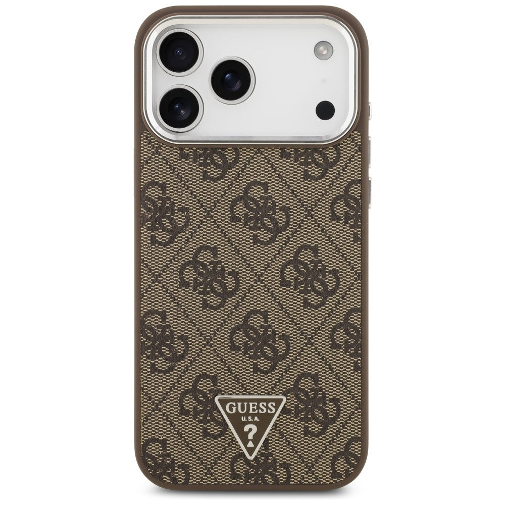 Husa de protectie Guess Hardcase 4G compatibil cu iPhone 18 Pro Max / iPhone 17 Pro Max, Maro