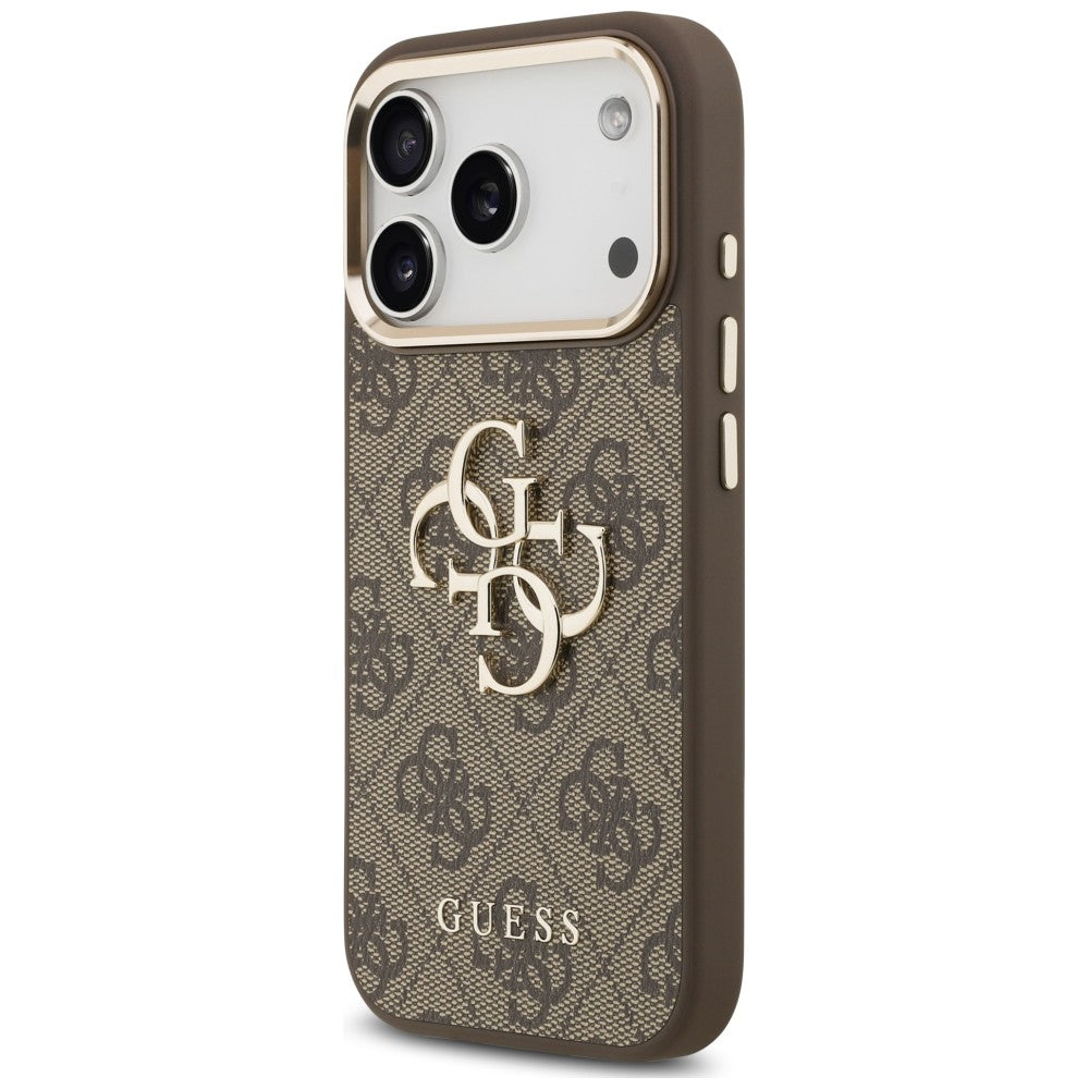 Husa de protectie Guess Hardcase 4G compatibil cu iPhone 18 Pro Max / iPhone 17 Pro Max, Maro