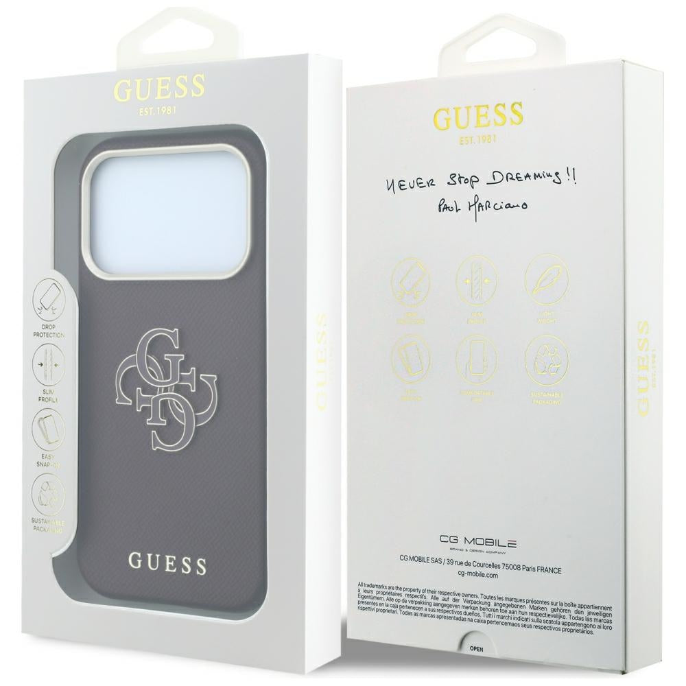 Husa de protectie Guess compatibil cu iPhone 17 Pro Max / iPhone 18 Pro Max, Bordo