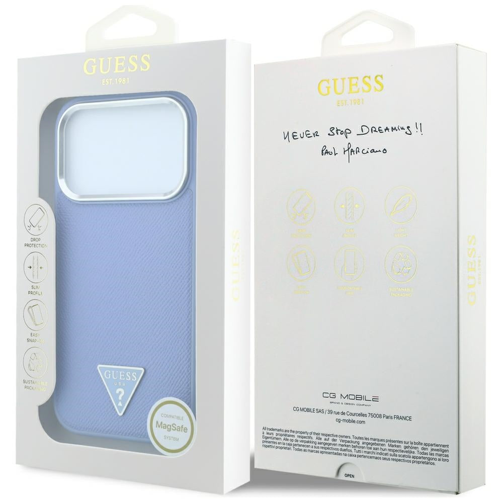 Husa de protectie Guess compatibil cu iPhone 17 Pro Max / iPhone 18 Pro Max, Albastru