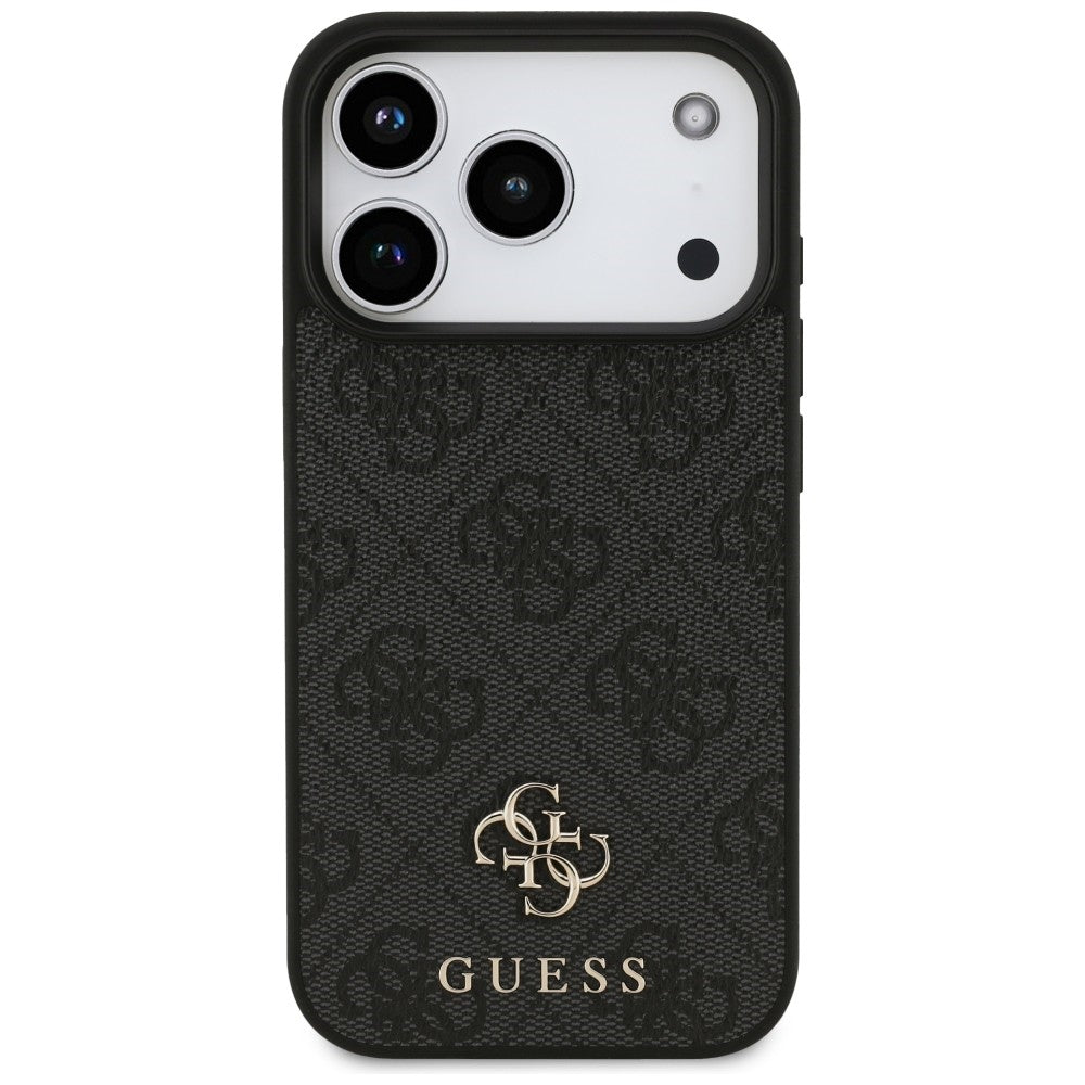 Husa de protectie Guess 4G Small and Classic Logo MagSafe compatibil cu iPhone 18 Pro / iPhone 17 Pro, Negru