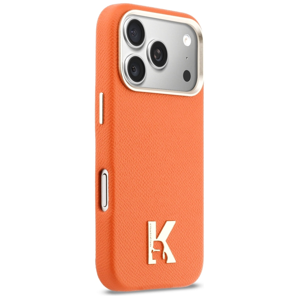 Husa de protectie Karl Lagerfeld compatibil cu iPhone 18 Pro Max / iPhone 17 Pro Max, Portocaliu