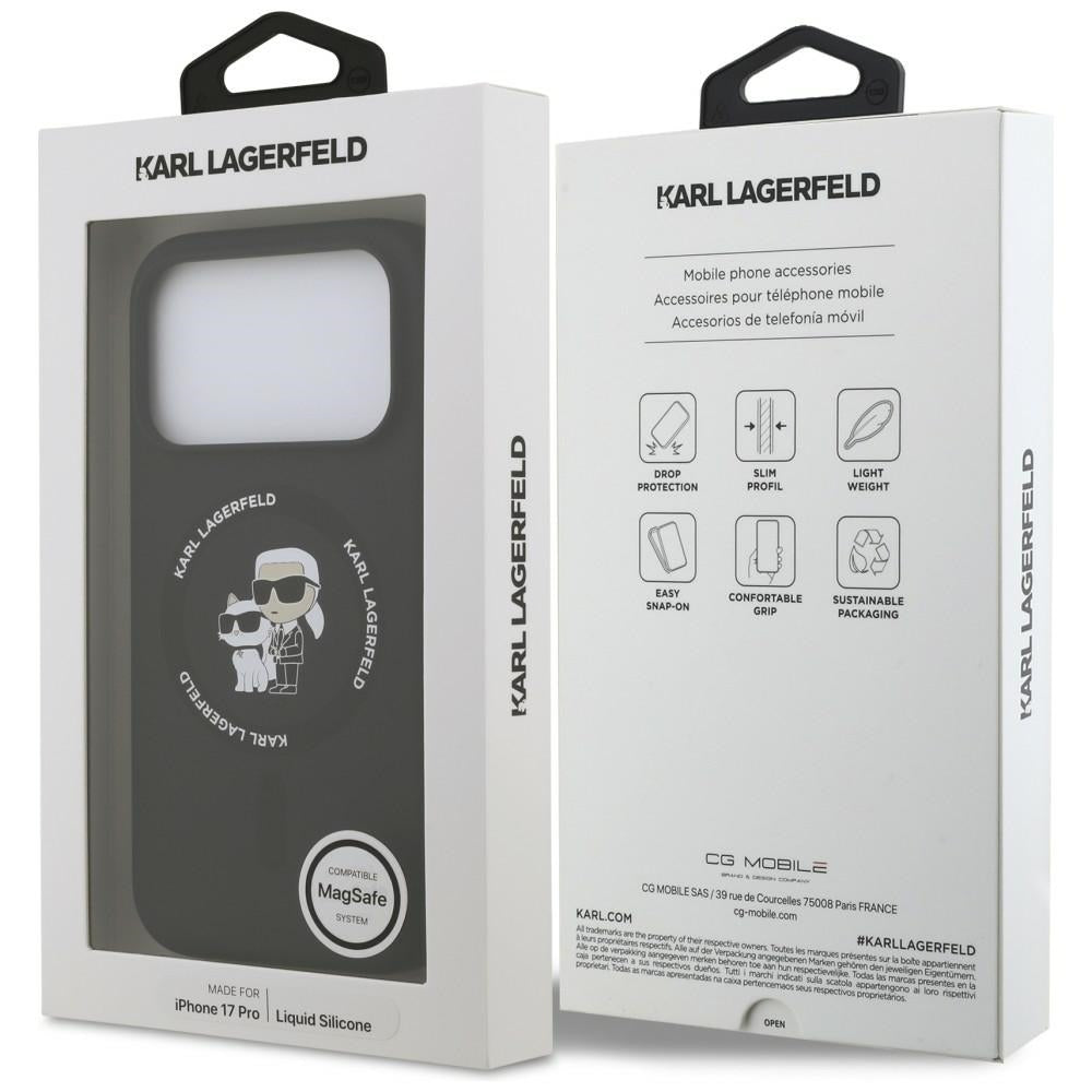 Husa de protectie Karl Lagerfeld compatibil cu iPhone 17 Pro / iPhone 18 Pro, Negru