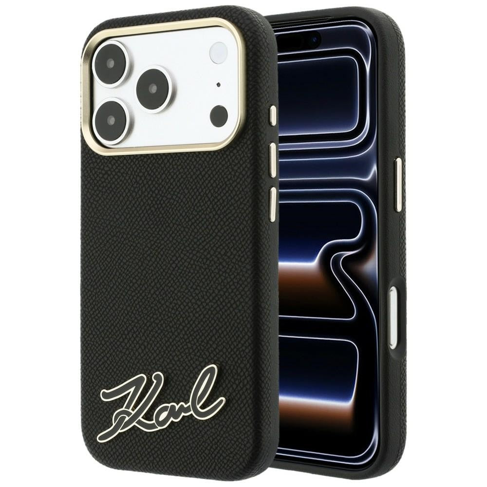 Husa de protectie Karl Lagerfeld compatibil cu iPhone 18 Pro / iPhone 17 Pro, Negru