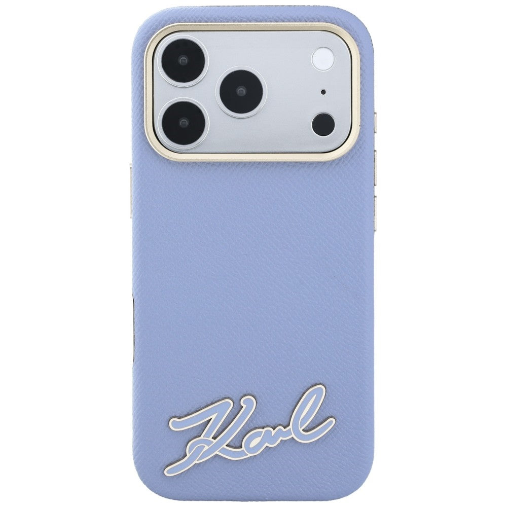Husa de protectie Karl Lagerfeld compatibil cu iPhone 18 Pro / iPhone 17 Pro, Albastru