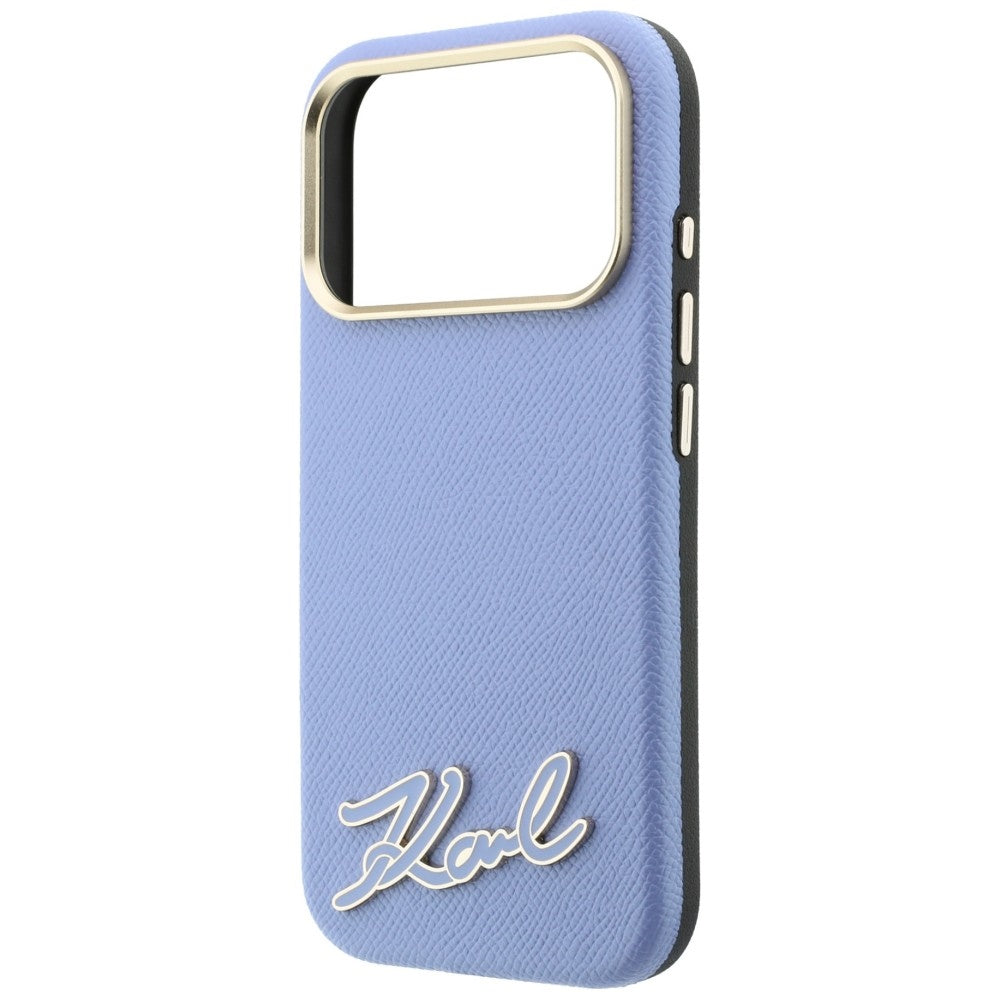 Husa de protectie Karl Lagerfeld compatibil cu iPhone 18 Pro / iPhone 17 Pro, Albastru