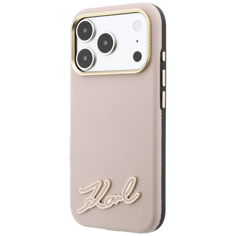 Husa de protectie Karl Lagerfeld compatibil cu iPhone 18 Pro / iPhone 17 Pro, Roz