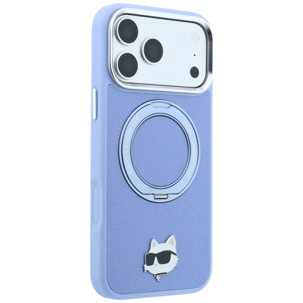 Husa de protectie Karl Lagerfeld Saffiano compatibil cu iPhone 18 Pro / iPhone 17 Pro, Albastru
