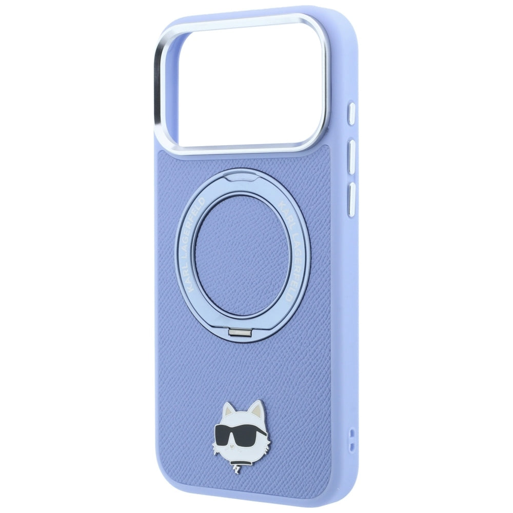 Husa de protectie Karl Lagerfeld Saffiano compatibil cu iPhone 18 Pro / iPhone 17 Pro, Albastru