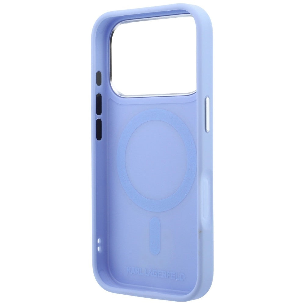 Husa de protectie Karl Lagerfeld Saffiano compatibil cu iPhone 18 Pro / iPhone 17 Pro, Albastru