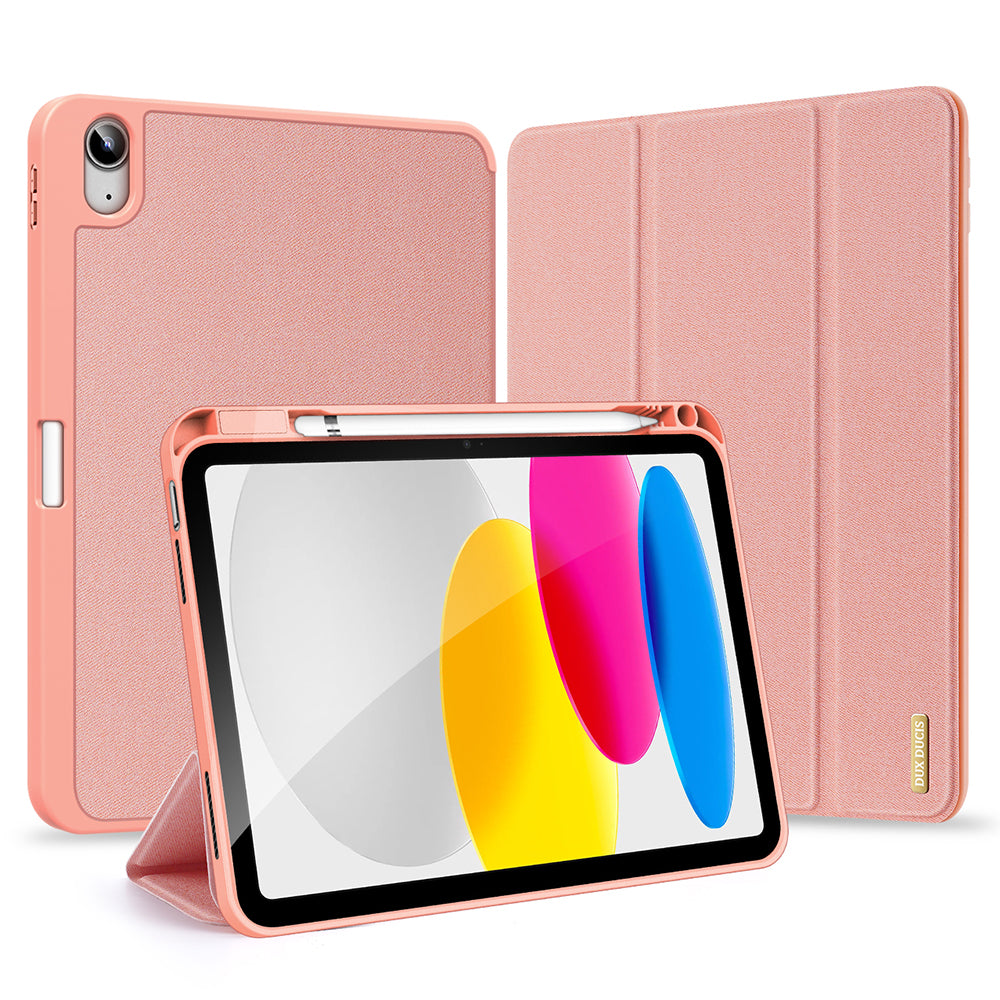 Husa de protectie tableta Dux Ducis Domo Series compatibil cu iPad 10 (2022) 10.9 / iPad 11 (2025), Roz