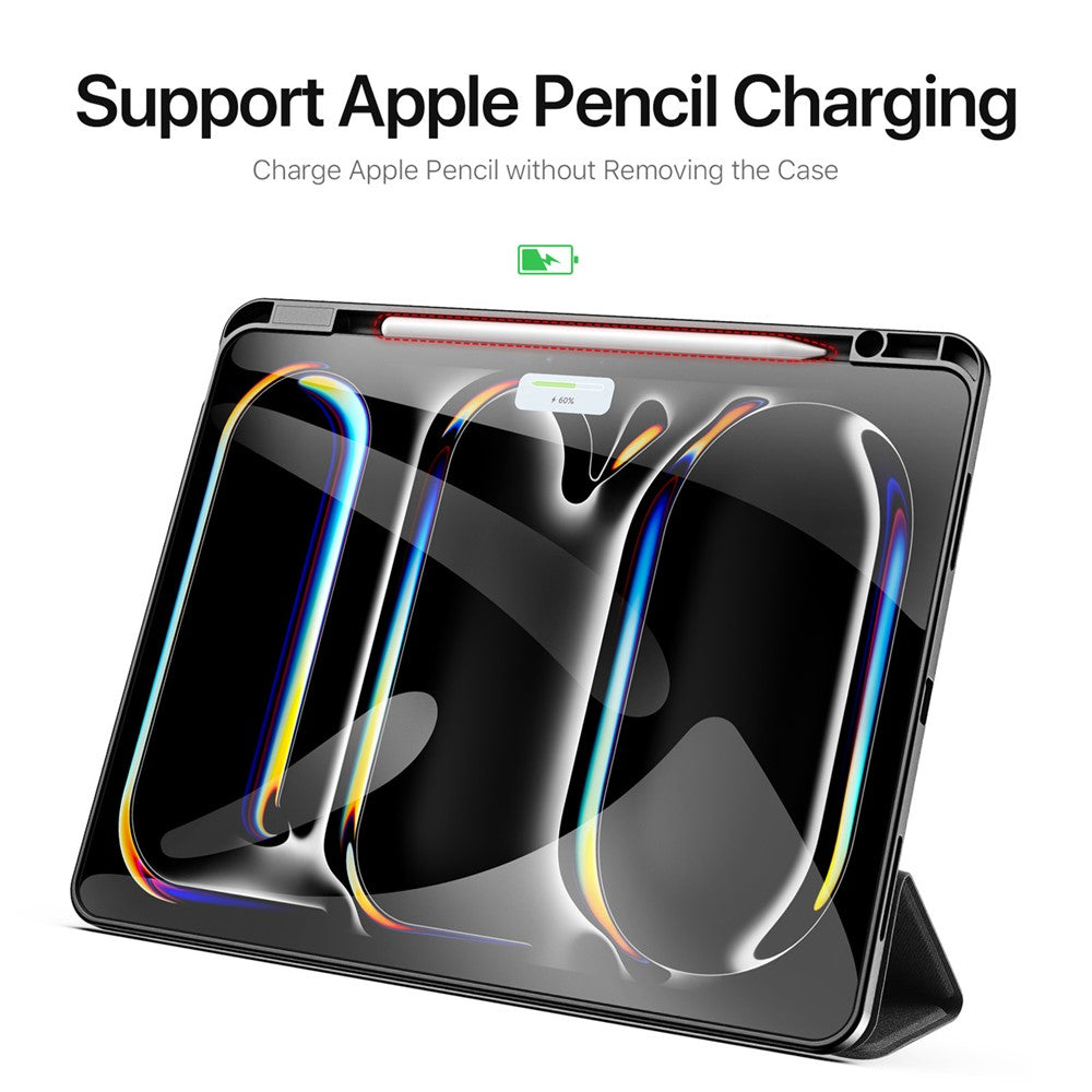 Husa de protectie tableta Dux Ducis Domo Series compatibil cu iPad Pro 13 (2024) / iPad Pro 13 (2025), Negru