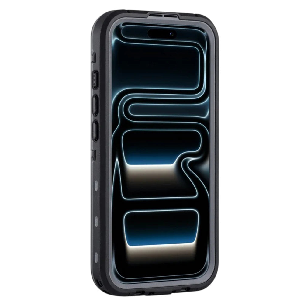 Husa de protectie ShellBox Waterproof IP68 compatibil cu iPhone 18 Pro / iPhone 17 Pro, Negru
