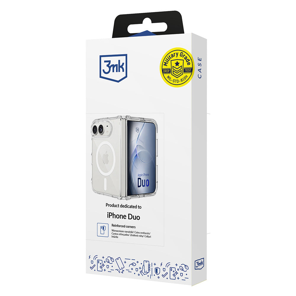 Husa de protectie 3mk Armor MagCase compatibil cu iPhone Duo, Transparent