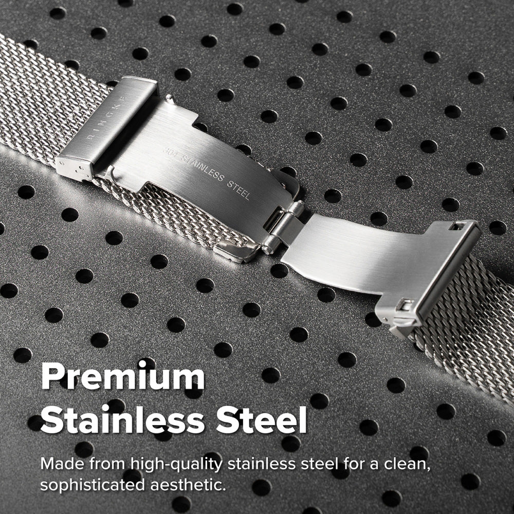 Curea smartwatch Ringke Metal One Mesh compatibil cu Apple Watch 1 / 2 / 3, Argintiu