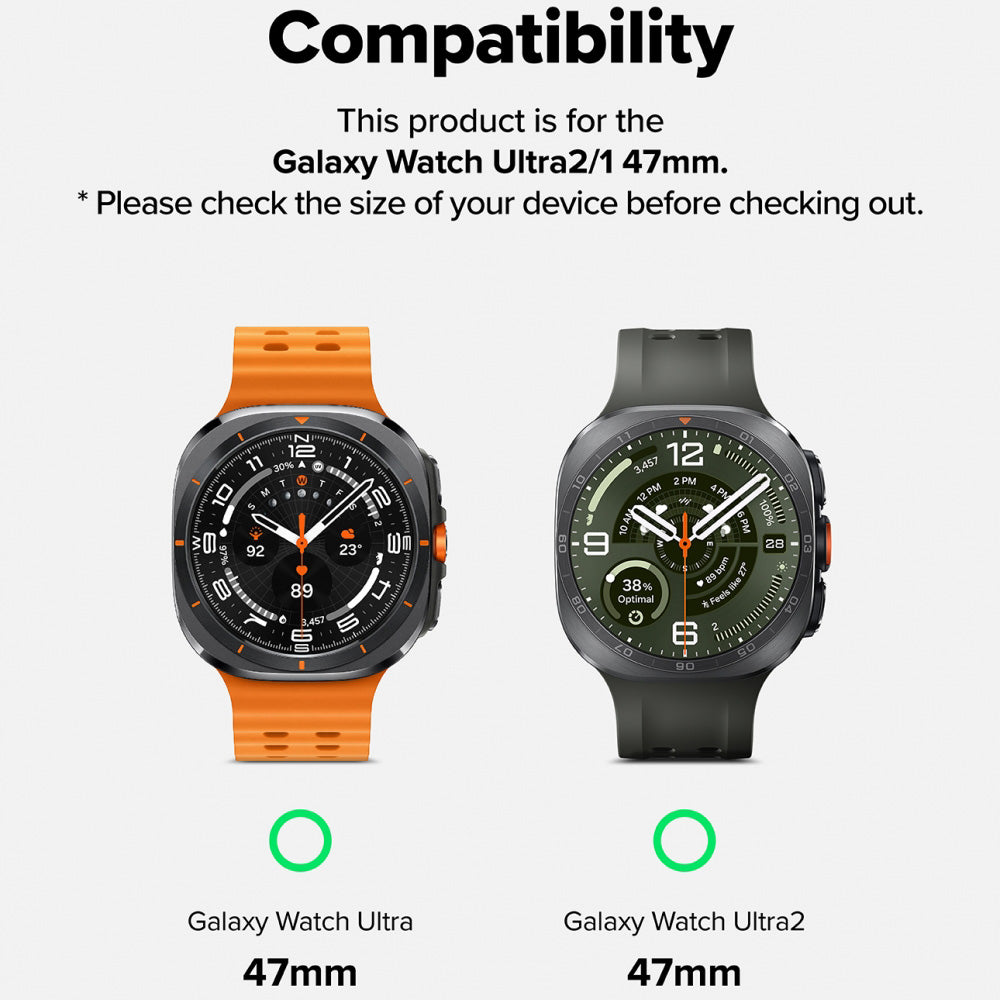 Curea smartwatch Ringke compatibil cu Samsung Galaxy Watch Ultra 2, Negru