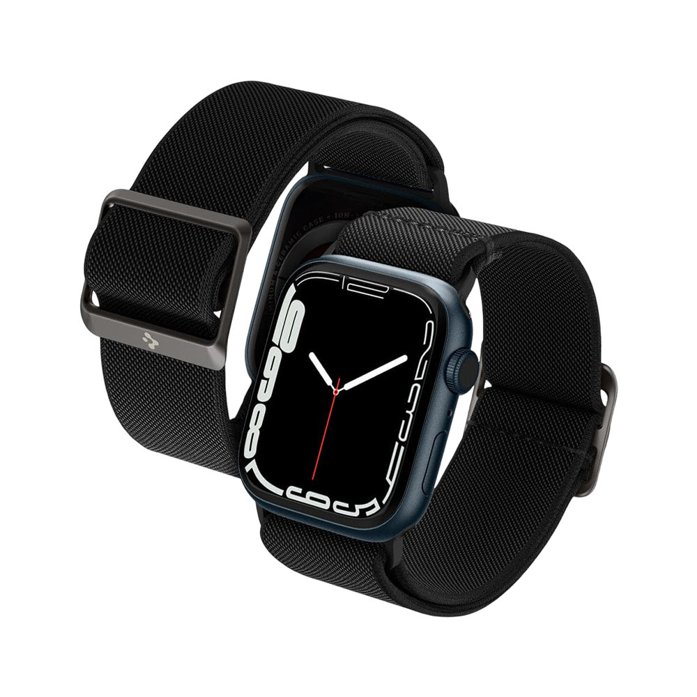 Curea smartwatch Spigen Lite Fit compatibil cu Apple Watch 12 / 11 / 10 / 9 / 8 / 7 / SE, Negru