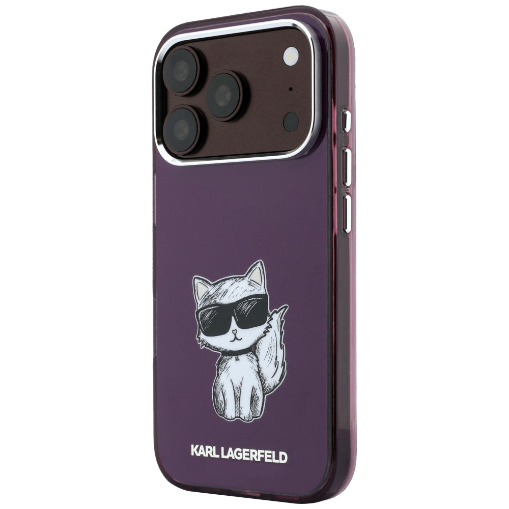 Husa de protectie Karl Lagerfeld compatibil cu iPhone 17 Pro Max / iPhone 18 Pro Max, Bordo
