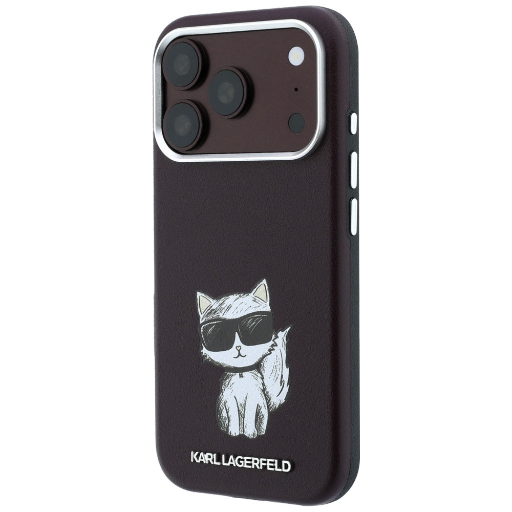 Husa de protectie Karl Lagerfeld compatibil cu iPhone 18 Pro Max / iPhone 17 Pro Max, Bordo